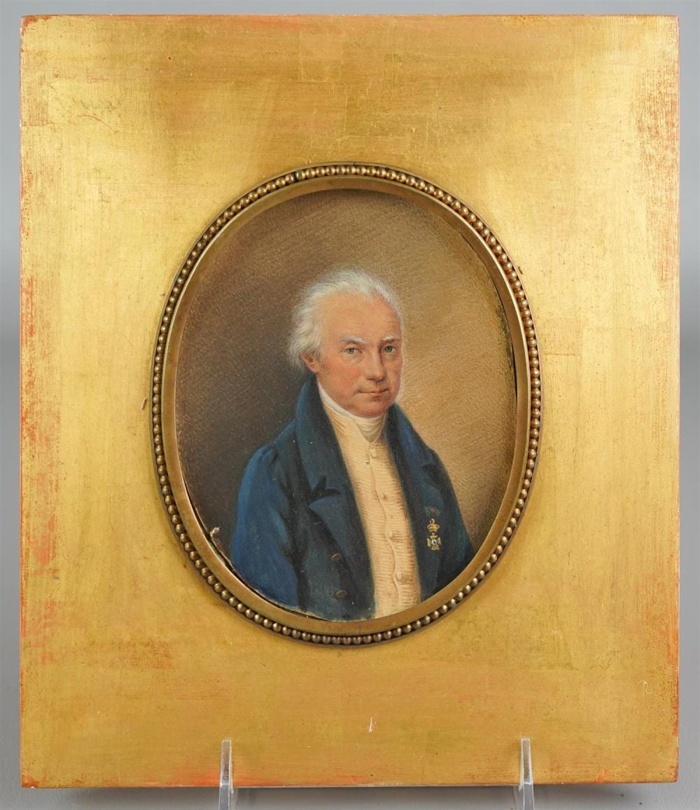 Friedrich Joh. Gottlieb Lieder comparable auction result: franz lieder austrian 1780 1859 miniature portrait of german noble watercolor on paper signed and inscribed on back 5 1 2 x 4
