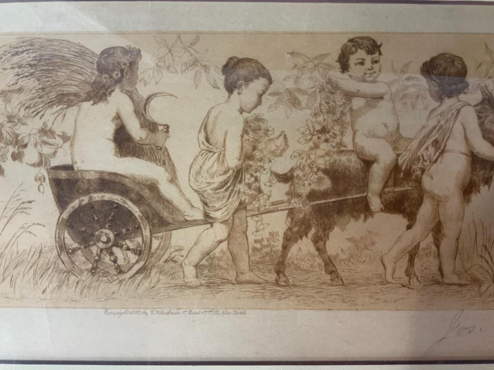 Joseph Lauber comparable auction result: joseph lauber signed etching