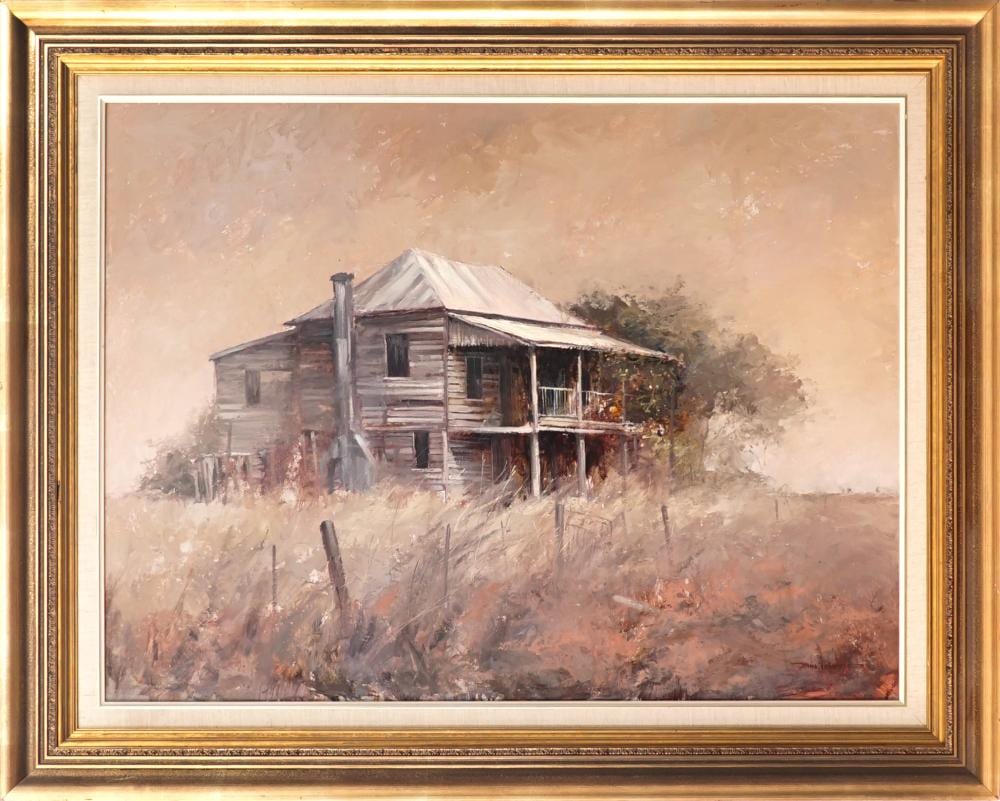 John Lovett comparable auction result: john lovett 1953 country cottage 85 5 x 115 5 cm frame 115 x 144 x 4 cm