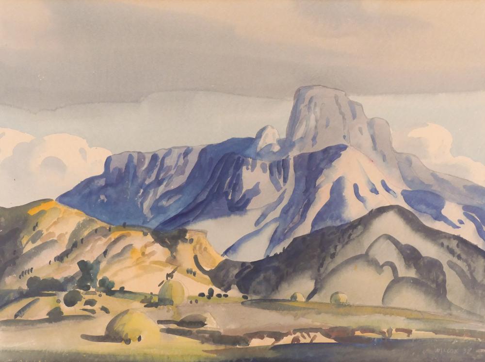 frank nelson wilcox canyon scene 1937 watercolor · MBA Seattle Auction LLC · 2020-10-08 Frank Nelson Wilcox comparable auction result: frank nelson wilcox canyon scene 1937 watercolor