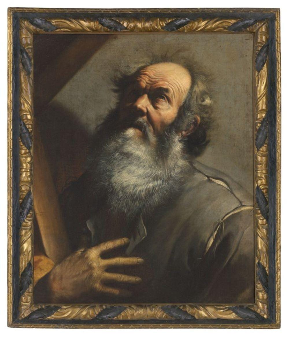 Giuseppe Vermiglio comparable auction result: giuseppe vermiglio alessandria c 1585 c 1635 saint andrew