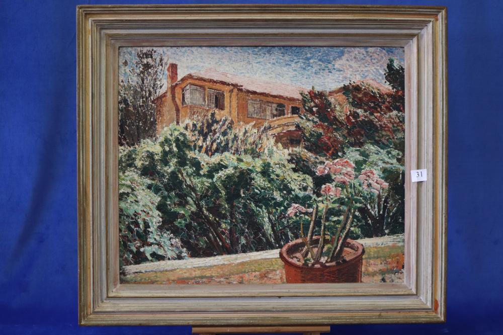 John D. Moore comparable auction result: john drummond macpherson moore 1888 1952 house in vaucluse oil on canvas signed and dated 49 lower right signed 60cm x 50cm