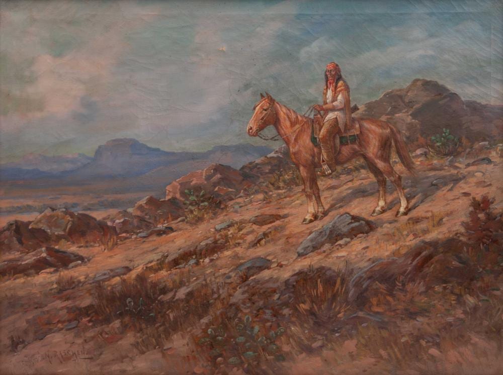 Henry Raschen comparable auction result: henry raschen american 1854 1937 geronimo