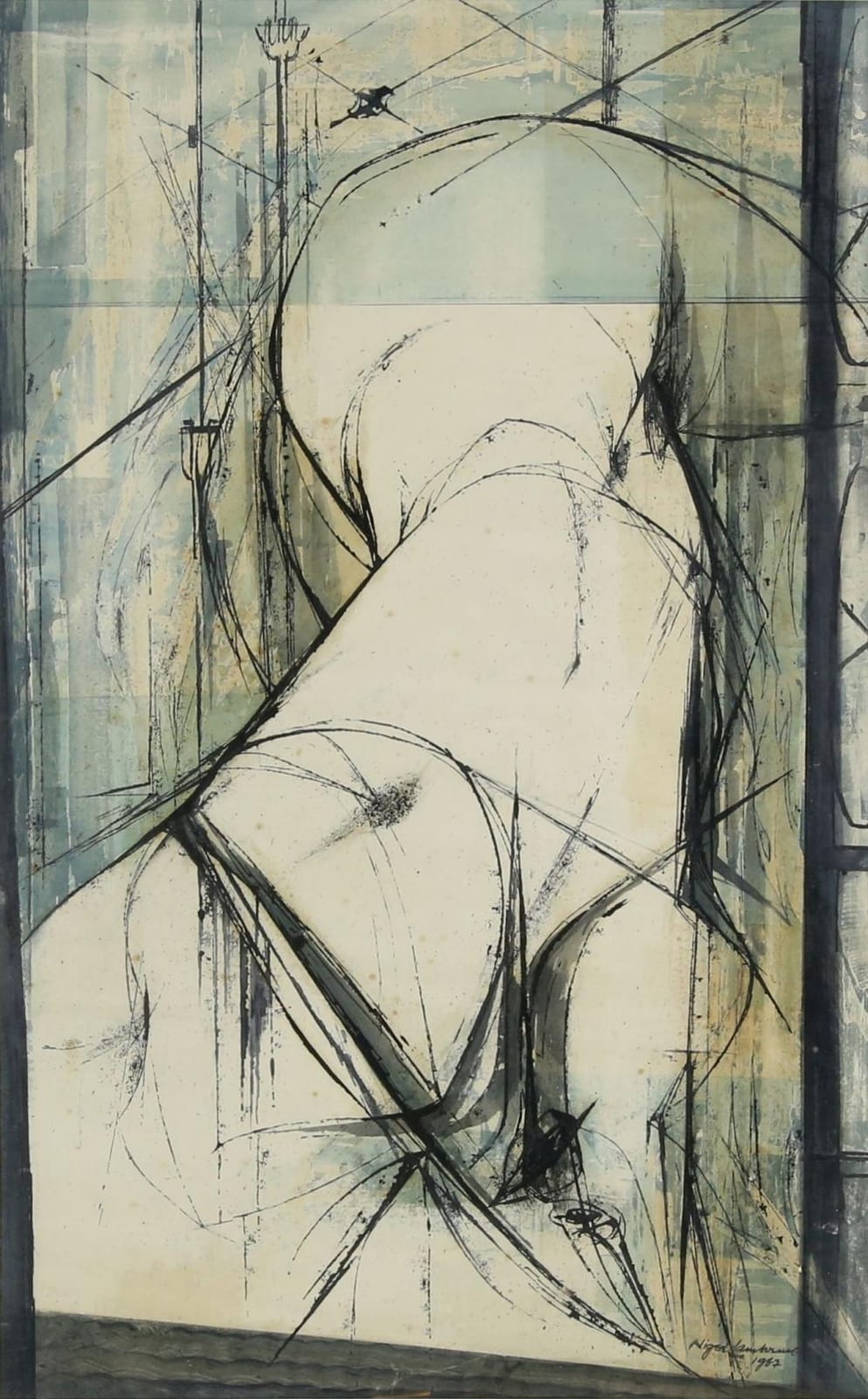 Nigel Lambourne comparable auction result: nigel lambourne british 1919 1988 nude study