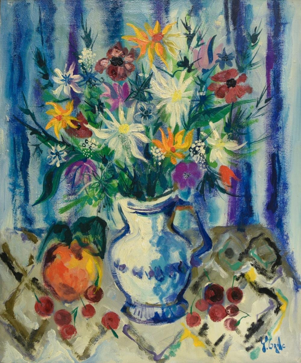 Yvon Grac comparable auction result: yvon grac born 1945 the daisies