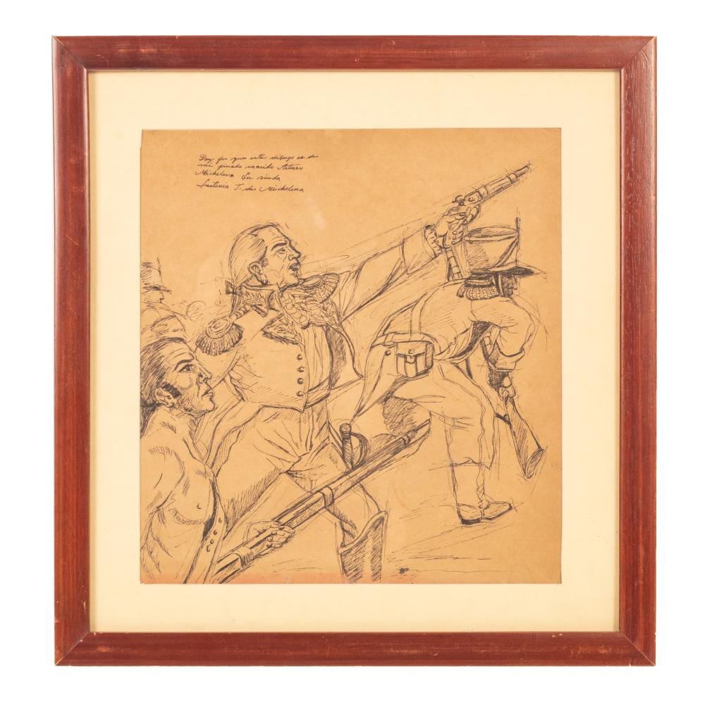 Arturo Michelena comparable auction result: arturo michelena 1863 1898 rare ink paper drawing