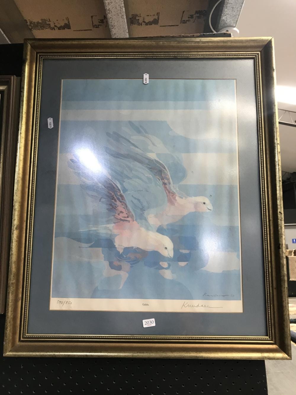 Lars Knudsen comparable auction result: lars knudsen 1931 galah editioned print ed 595 850 51x39 5cm