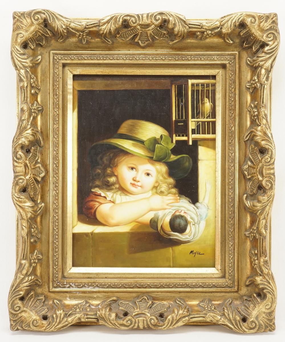 Christian Leberecht Vogel comparable auction result: christian leberecht vogel kind mit puppe