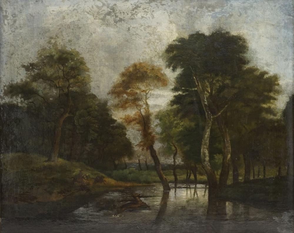 Jacob Isaackszoon van Ruisdael comparable auction result: jacob isaackszoon van ruisdael die jagd