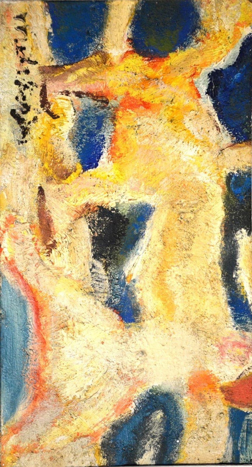 Edgar Melik comparable auction result: edgar melik 1904 1976 personnages huile sur panneau sign en bas gauche 24 5