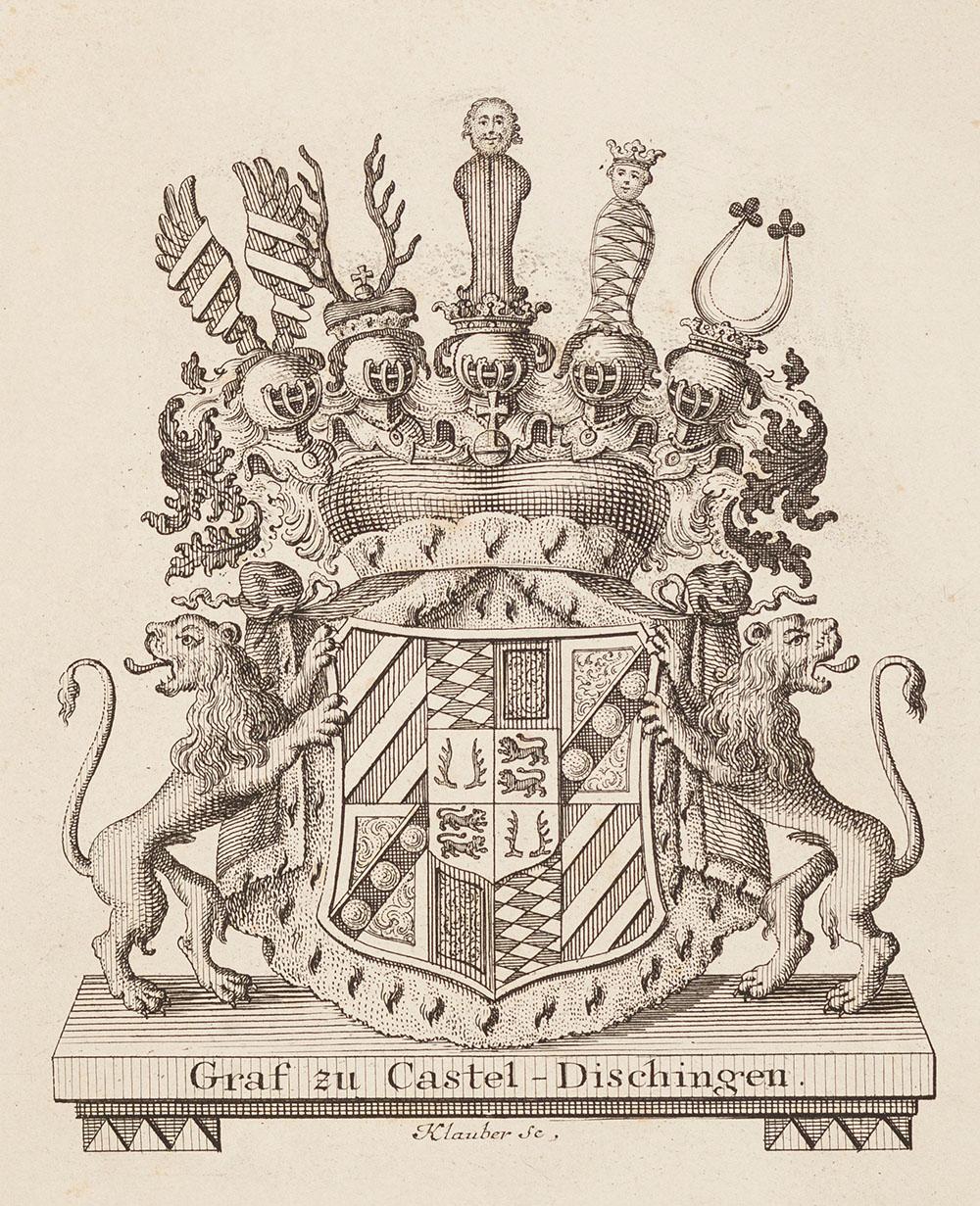 Johann Baptist Klauber comparable auction result: exlibris graf zu castel dischingen