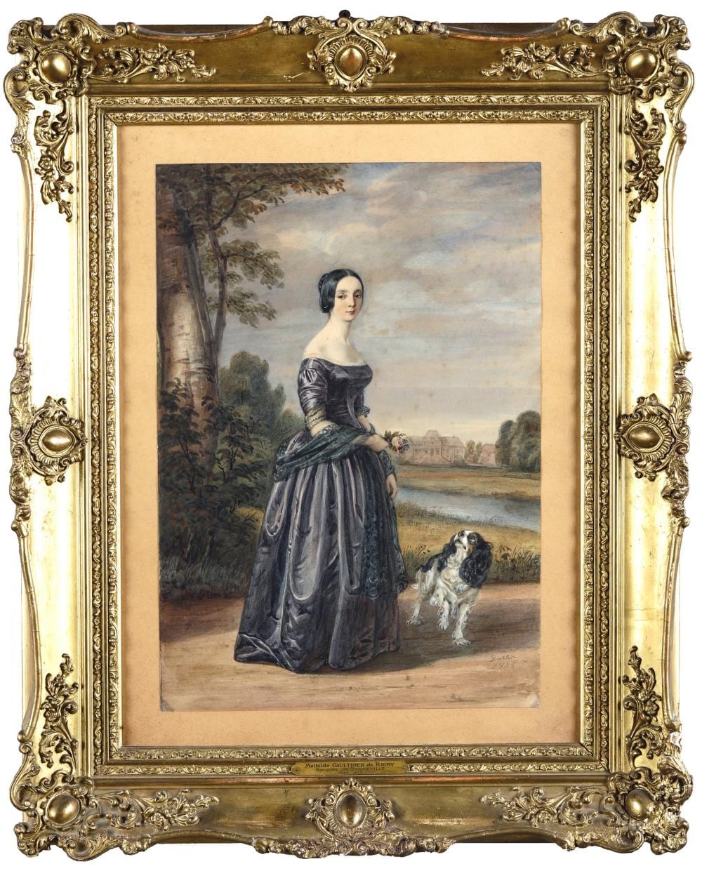 johann friedrich dietler 1804 1874 ritratto di mathilde gaulthier de rigny con cane 1845 · Cambi Casa d'Aste · 2020-10-14 Johann Friedrich Dietler comparable auction result: johann friedrich dietler 1804 1874 ritratto di mathilde gaulthier de rigny con cane 1845