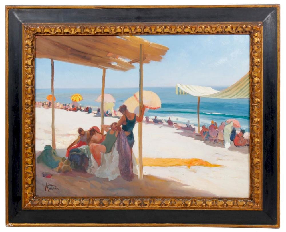 Luis Masriera y Rosés comparable auction result: lluis masriera 1872 1958 bajo la p rgola 1932