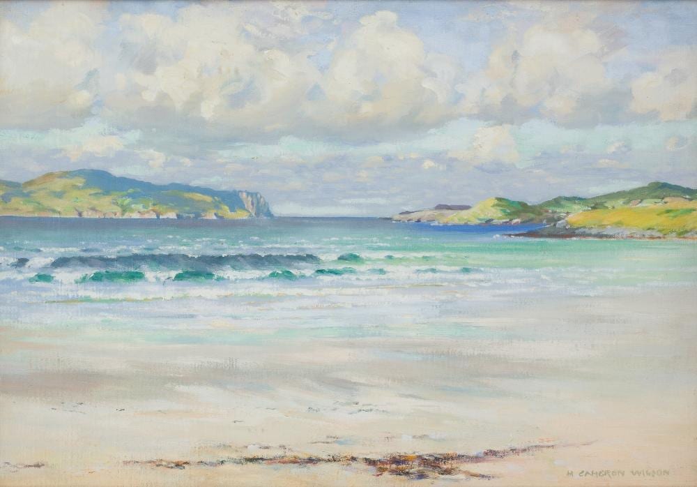 Hugh Cameron Wilson comparable auction result: hugh cameron wilson scottish 1885 1952 sheephaven bay rosapenna county donegal