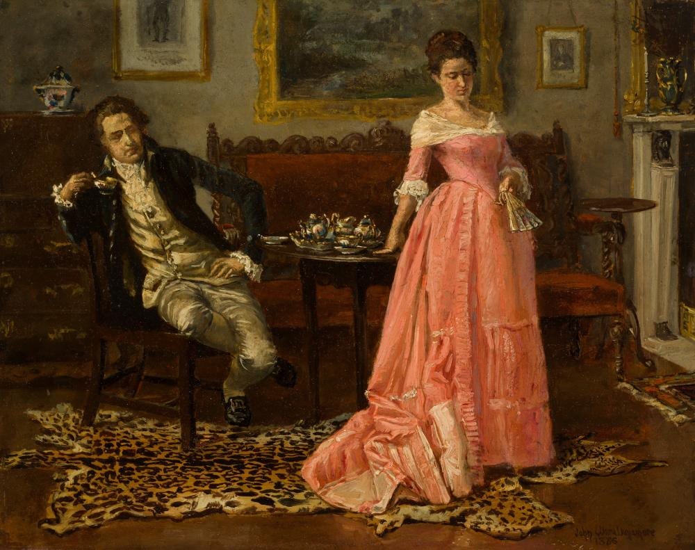 john ward dunsmore american 1856 1945 an unwelcome proposal · Lyon & Turnbull · 2020-10-21 John Ward Dunsmore comparable auction result: john ward dunsmore american 1856 1945 an unwelcome proposal
