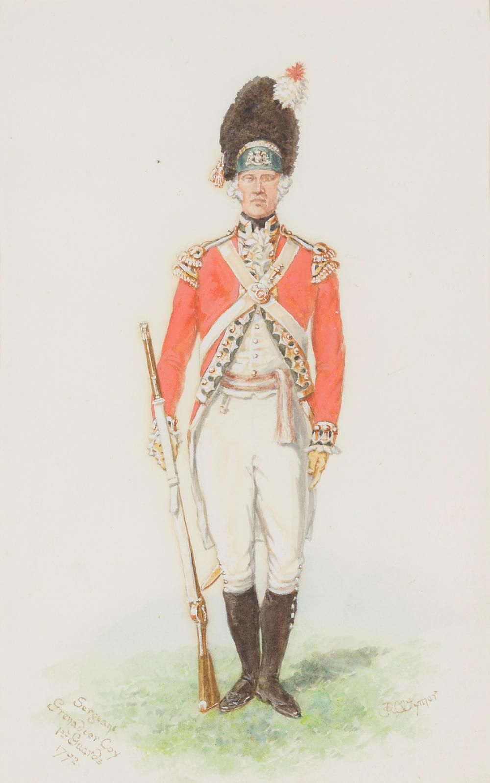 Reginald Augustus Wymer comparable auction result: reginald augustus wymer british 1849 1935 sergeant grenadier coy 1st guards 1792