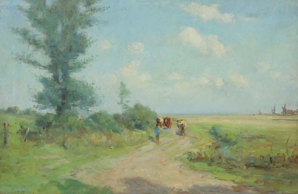 William James Laidlay comparable auction result: william james laidlay scottish 1846 1912 winding their way home