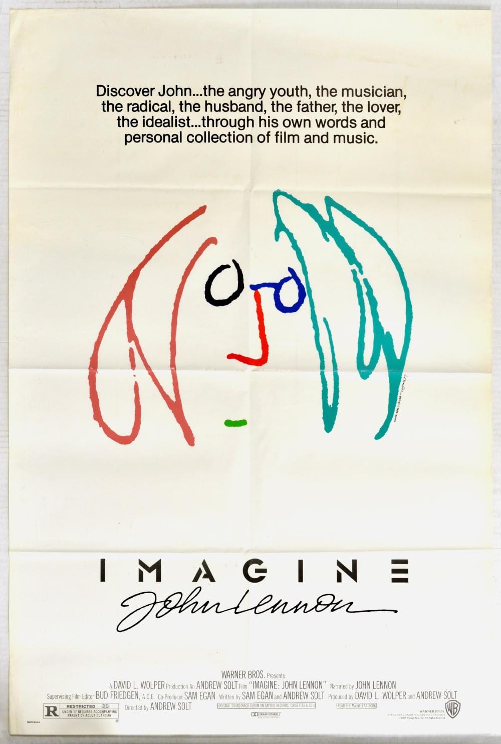 Cinema Poster Imagine John Lennon sold by Antikbar Original Vintage Posters, lot 461 — auction record photograph