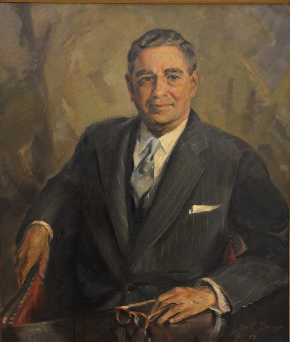 William Franklin Draper comparable auction result: william franklin draper american 1912 2003 portrait of robert louis levy 1888 1974 oil on canvas 1958 signed wm f dr
