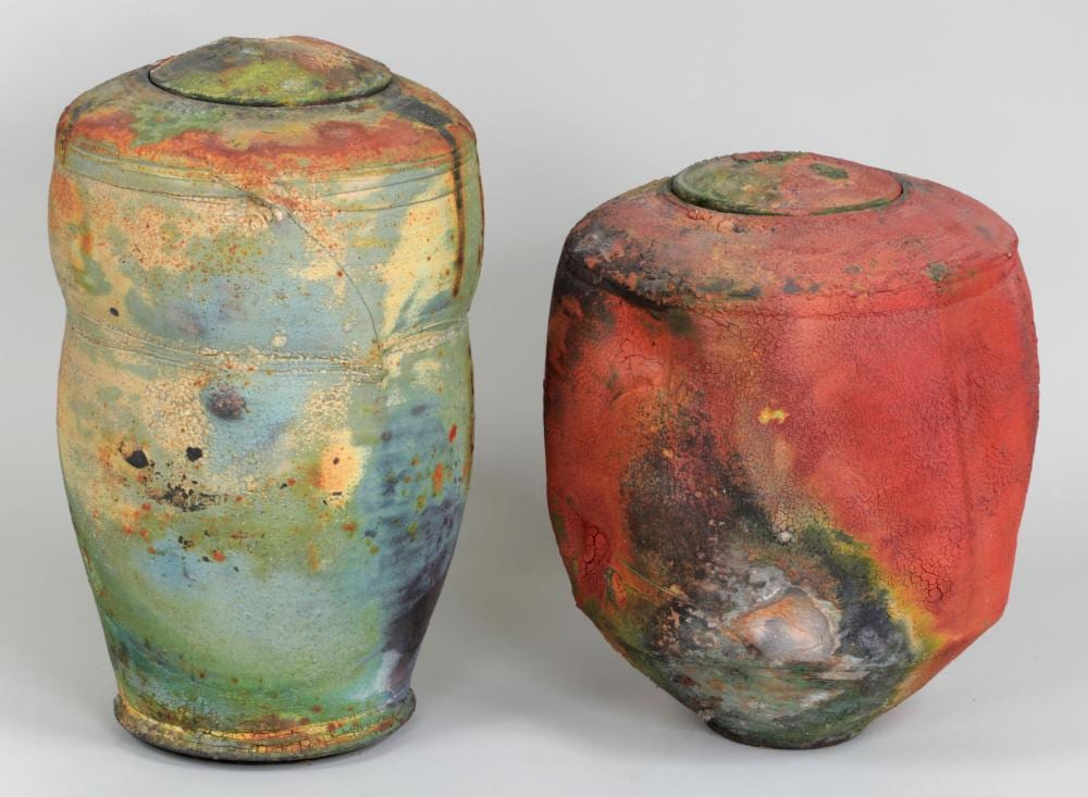 Kris Cox comparable auction result: kris cox american b 1951 group of 2 covered