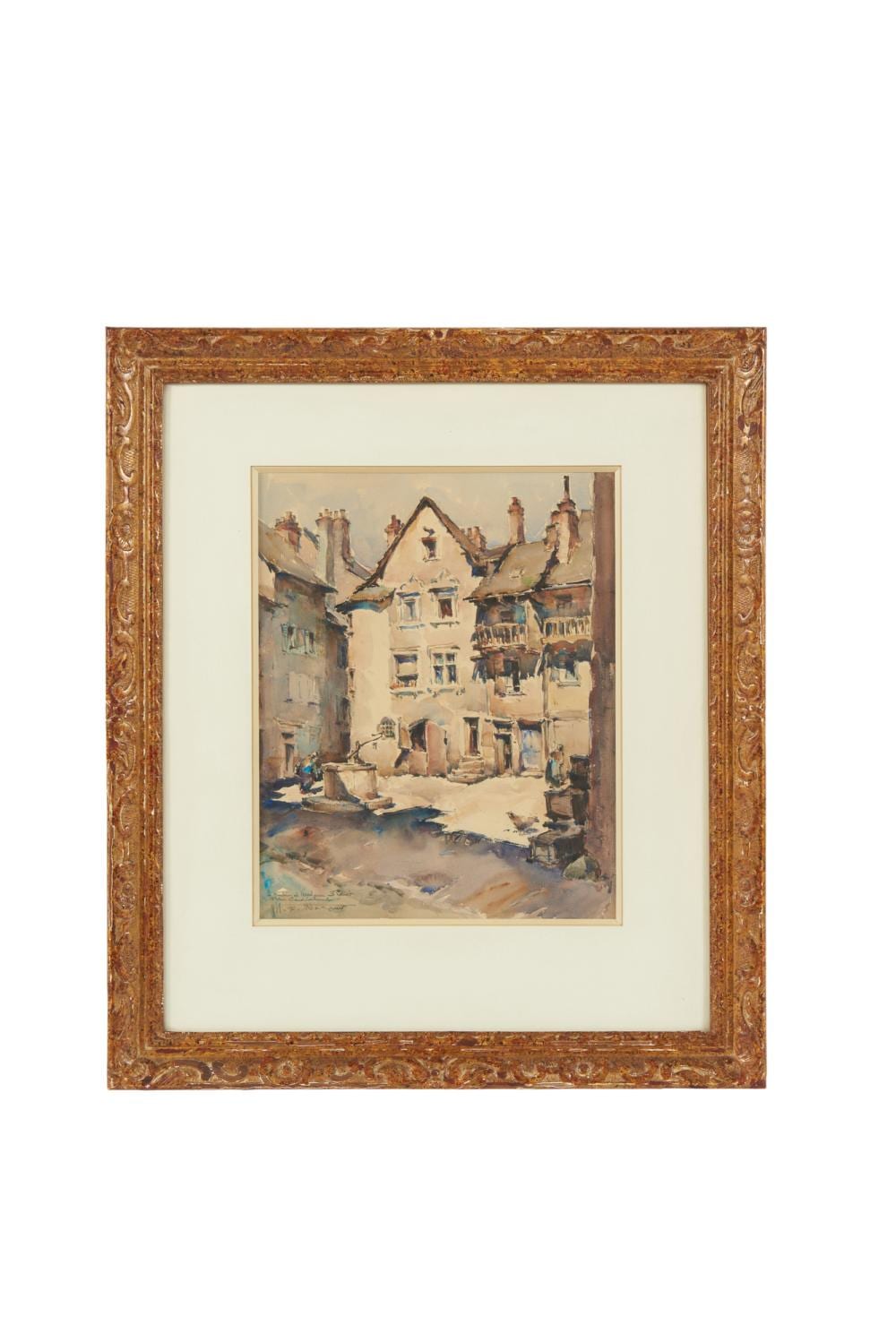 Hermann Edouard Wagner comparable auction result: hermann edouard wagner european 1894 1963 french street scene watercolour