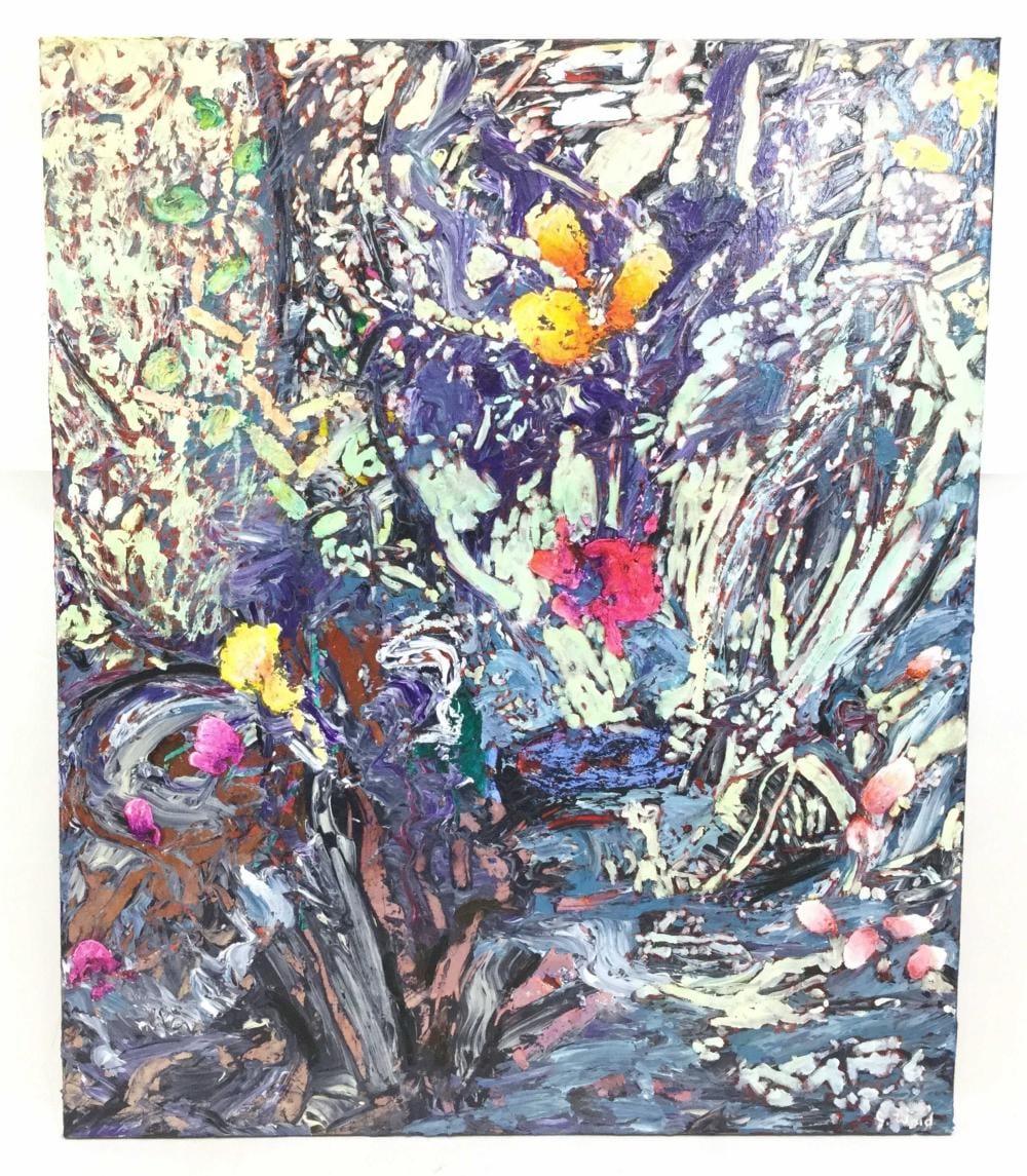 Jim Waid comparable auction result: jim waid b 1942 signed lamarita oil on canvas