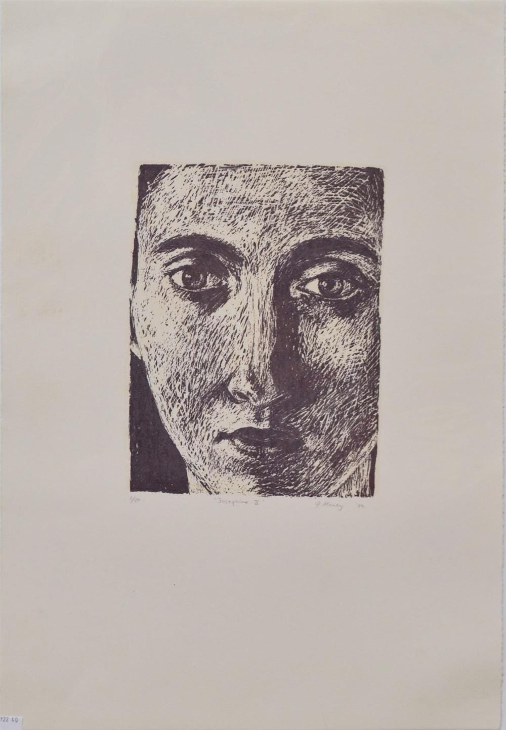 John Money comparable auction result: john money josephine ii woodcut 2 50 sheet size 57 x 37cm unframed but backed and wrapped for protection condition very good