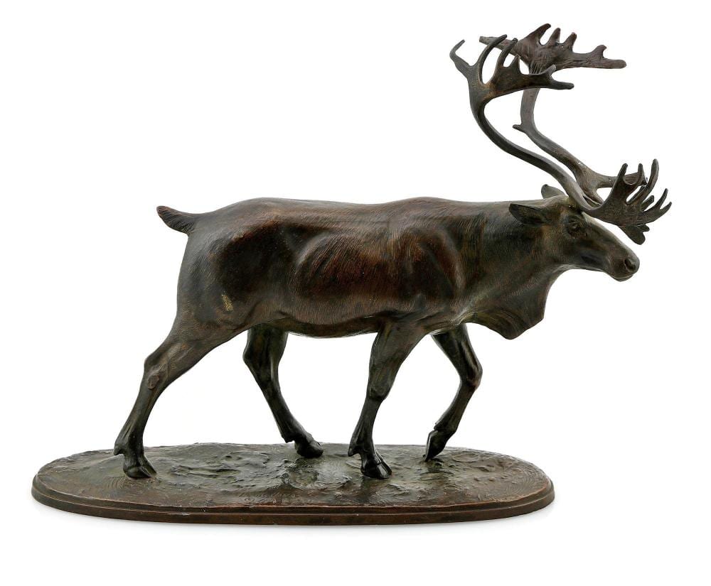Louis Paul Jonas comparable auction result: louis paul jonas 1894 1971 caribou bronze 1931