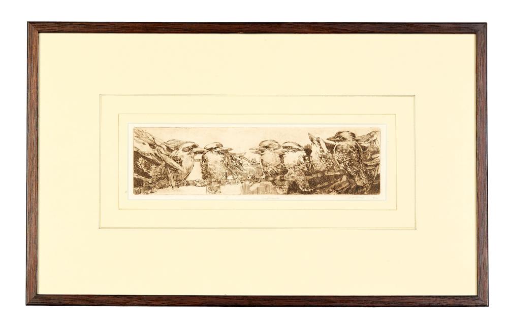 James Crisp comparable auction result: james alexander crisp 1879 1962 the conference etching