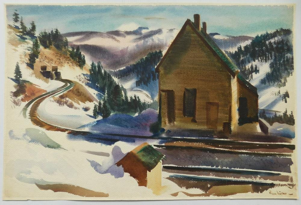 Barse Miller comparable auction result: barse miller watercolor