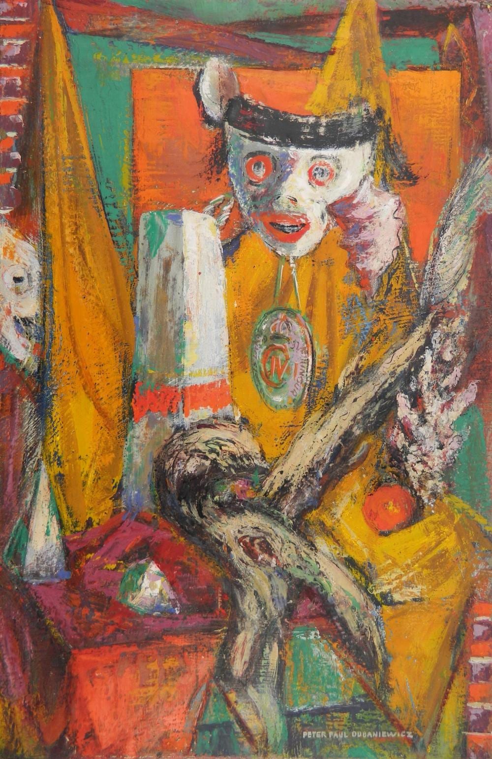 Peter Paul Dubaniewicz comparable auction result: peter paul dubaniewicz encaustic and oil