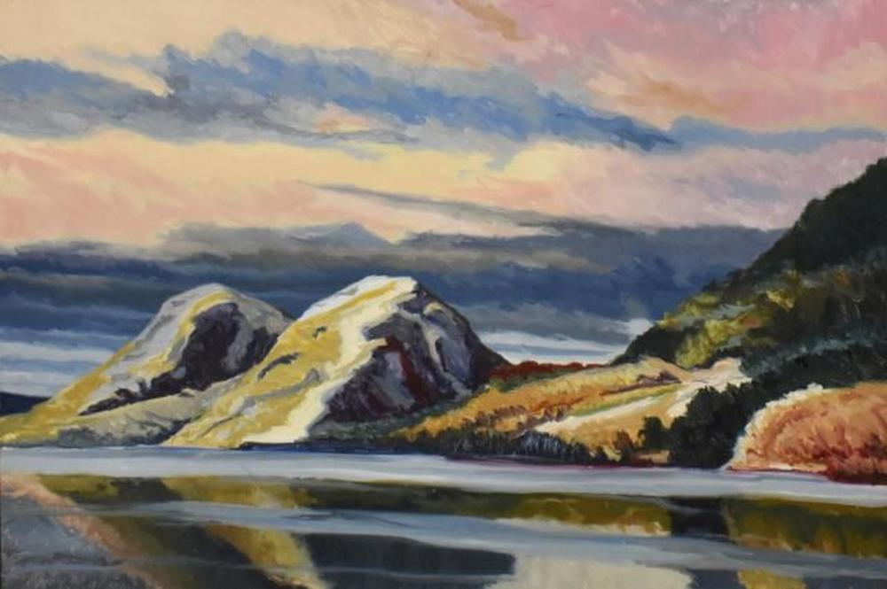 Philip Koch comparable auction result: philip koch b 1948 jordan lake 48 x 72