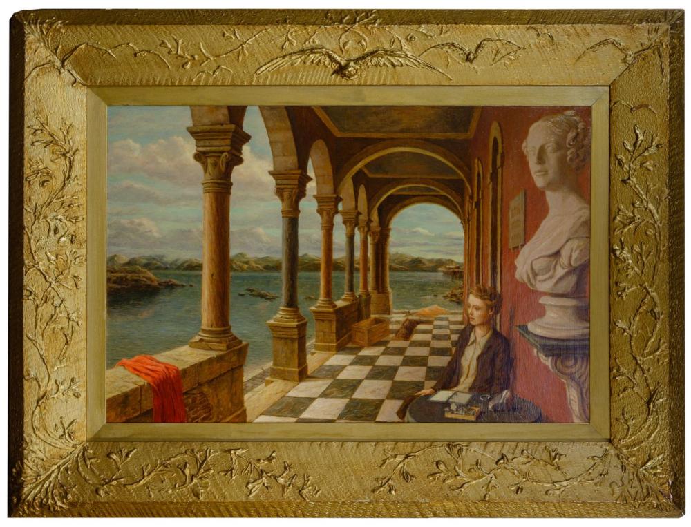 Evan Charlton comparable auction result: evan charlton english 1904 1984 the geologist oil on masonite