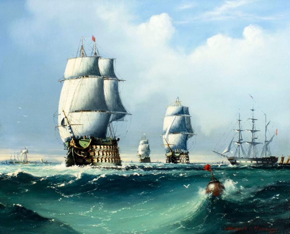 Michael Matthews comparable auction result: michael matthews uk born 1933 oil painting
