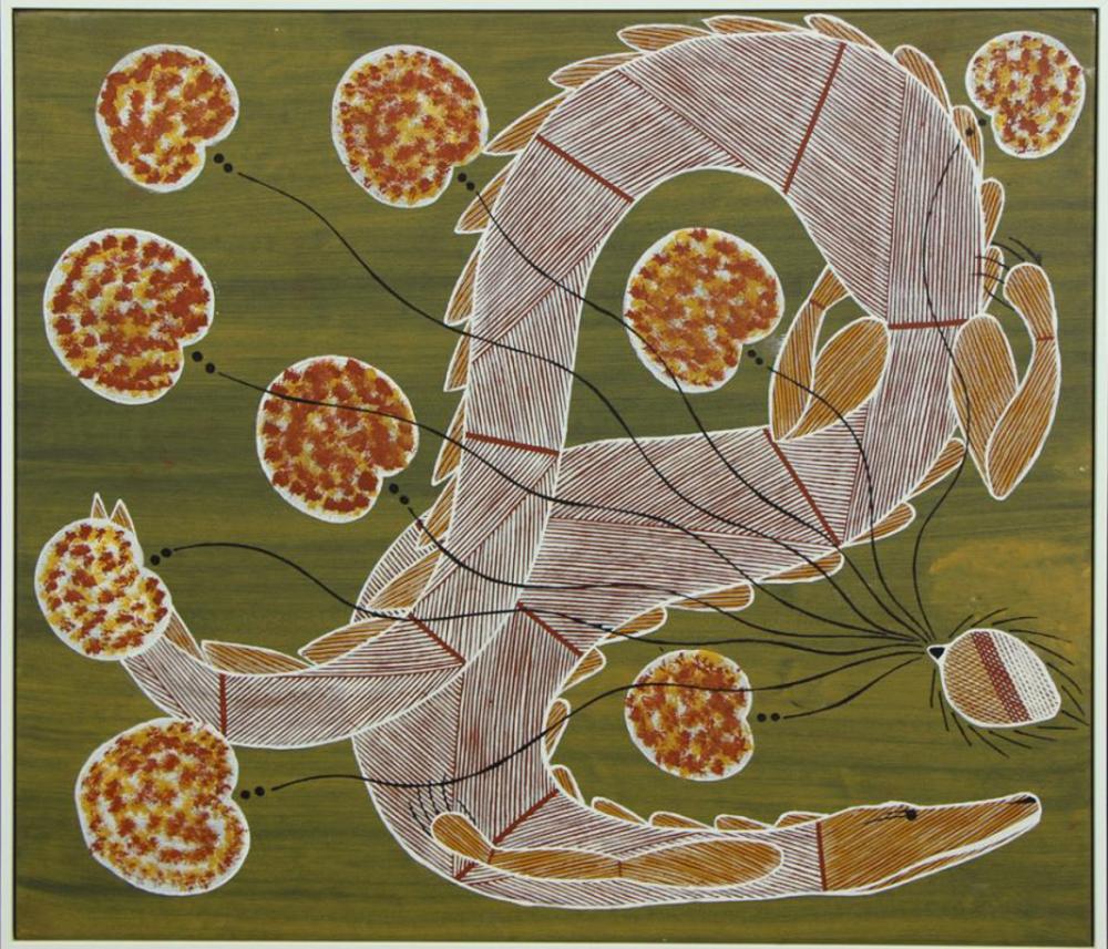 Joey Nganjmirra comparable auction result: joey nganjmirra untitled