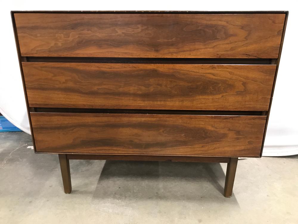 Auction comp thumbnail for STANLEY FURNITURE Wooden MCM 3 Drawer Dresser (The Benefit Shop Foundation Inc., Lot 741)