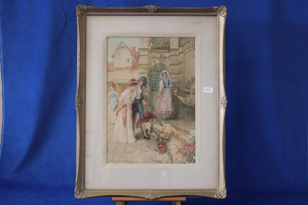 James Shaw Crompton comparable auction result: james shaw crompton british 1853 1916 lady indesposed watercolour on paper signed lower left measures 50cm x 35cm