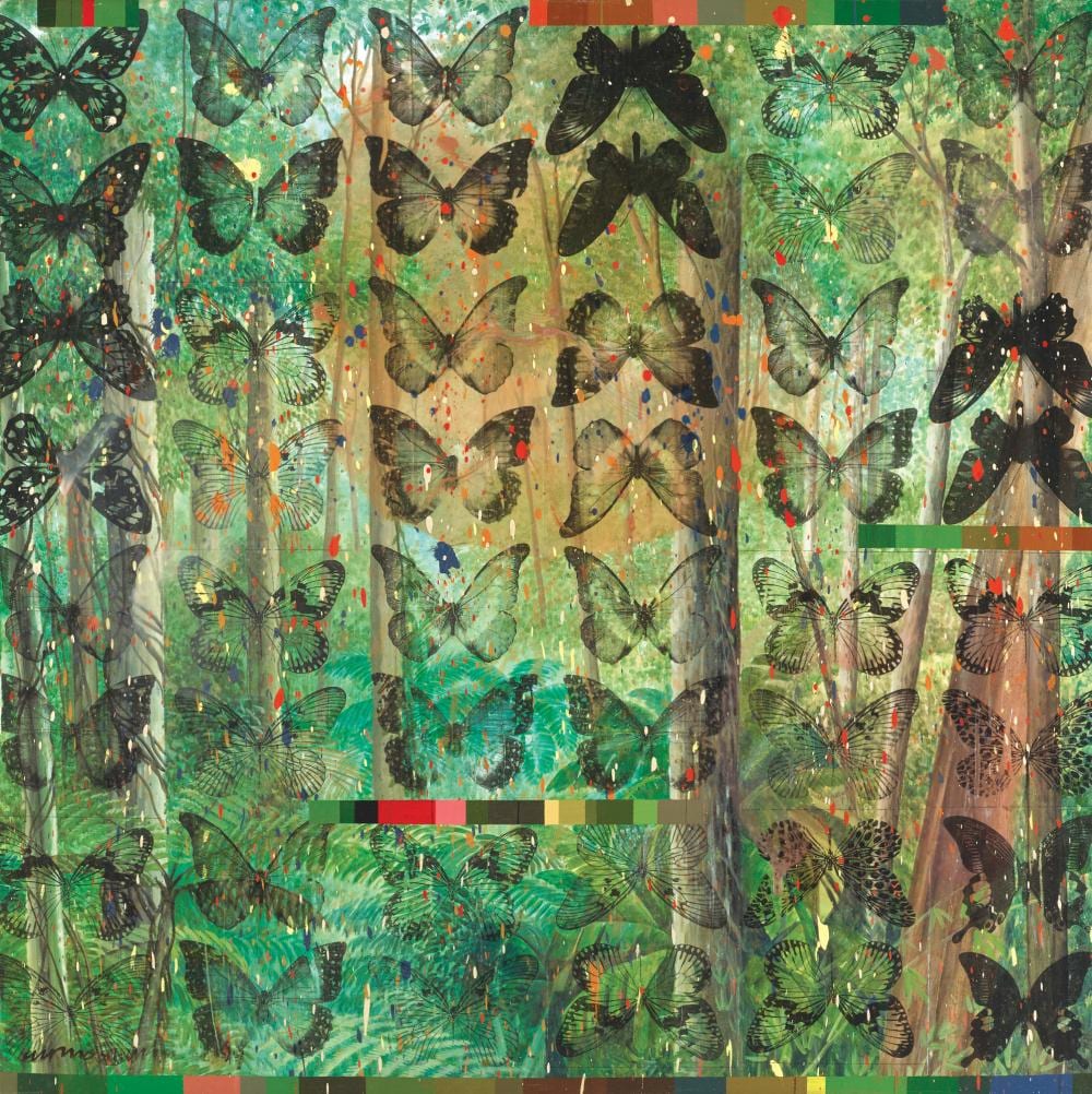 Ahmad Shukri Mohamed comparable auction result: ahmad shukri mohamed b kelantan 1969 wall paper series wing of paradise 2010