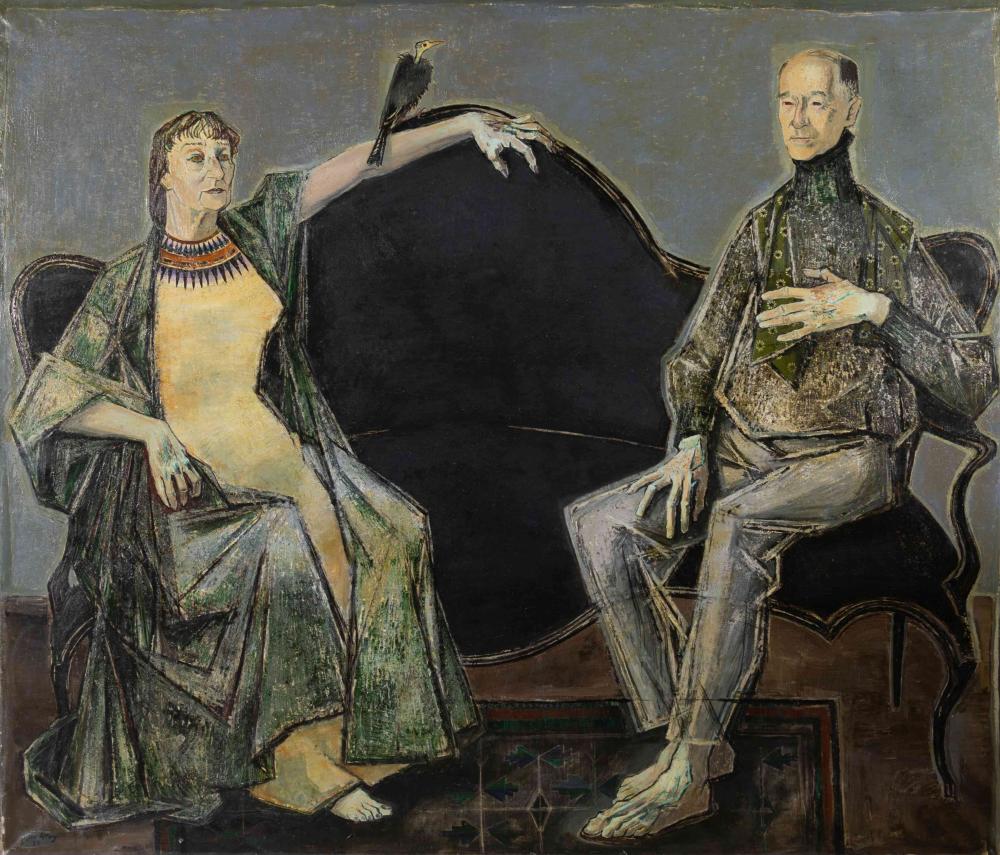 edouard georges mac avoy french 1905 1991 portrait of marcel and elise jouhandeau 1957 · Hindman · 2020-10-28 Edouard-Georges Mac-Avoy comparable auction result: edouard georges mac avoy french 1905 1991 portrait of marcel and elise jouhandeau 1957