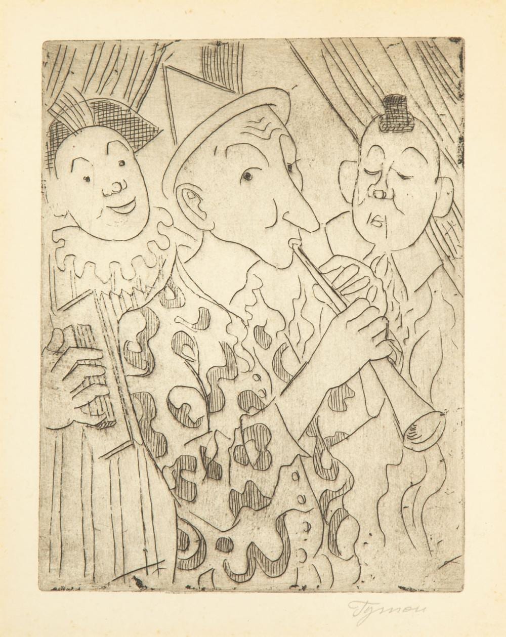 Tymon Niesiolowski comparable auction result: tymon niesiolowski 1882 1965 invitation to the circus 1955