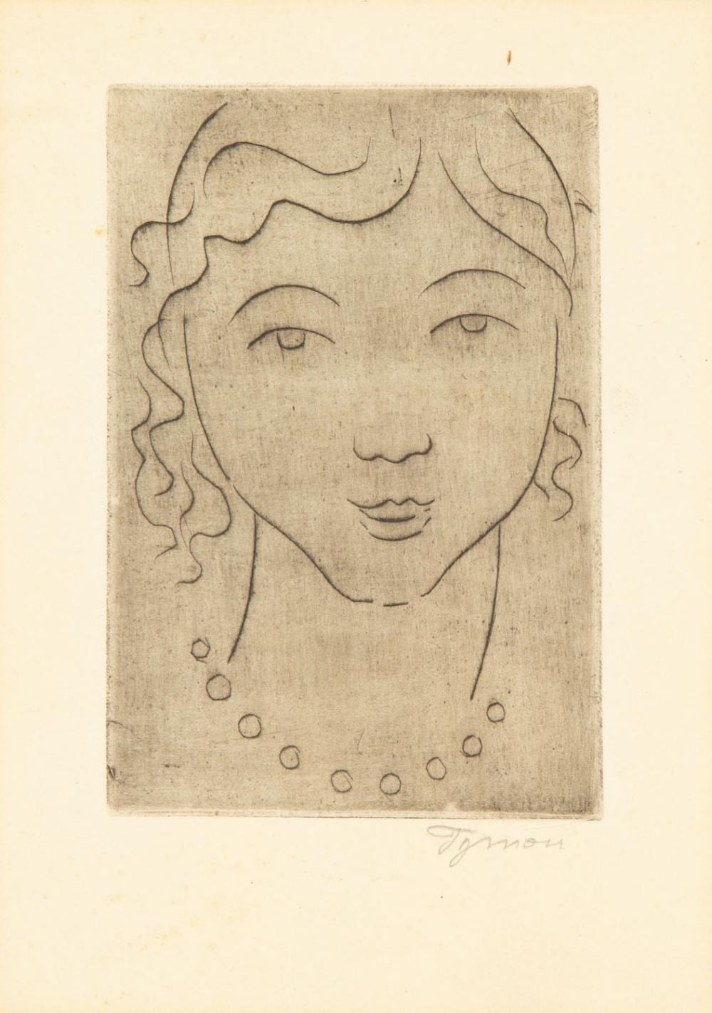 Tymon Niesiolowski comparable auction result: tymon niesiolowski 1882 1965 portrait of a girl 1955