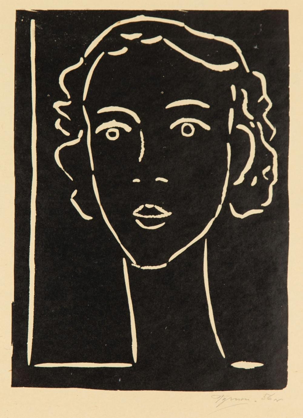 Tymon Niesiolowski comparable auction result: tymon niesiolowski 1882 1965 portrait of a girl 1956