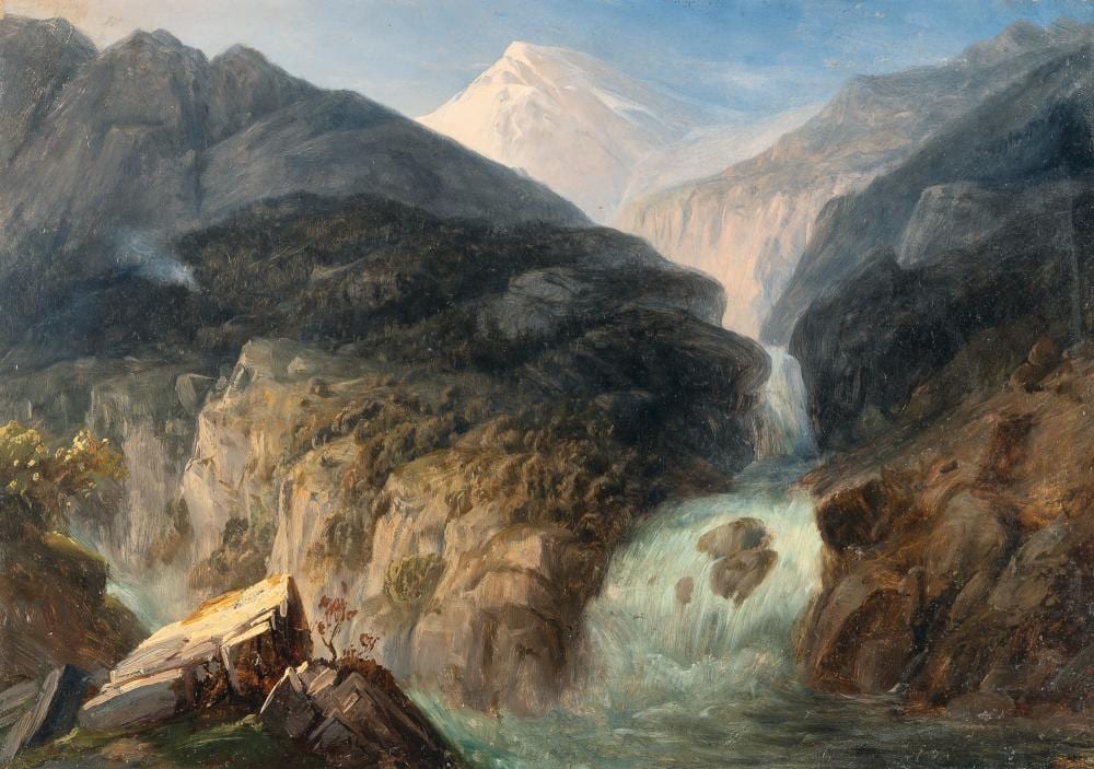 leopold rottmann landschaft mit wasserfall und schneebedecktem berg im hintergrund · Karl & Faber · 2020-11-14 Leopold Rottmann comparable auction result: leopold rottmann landschaft mit wasserfall und schneebedecktem berg im hintergrund