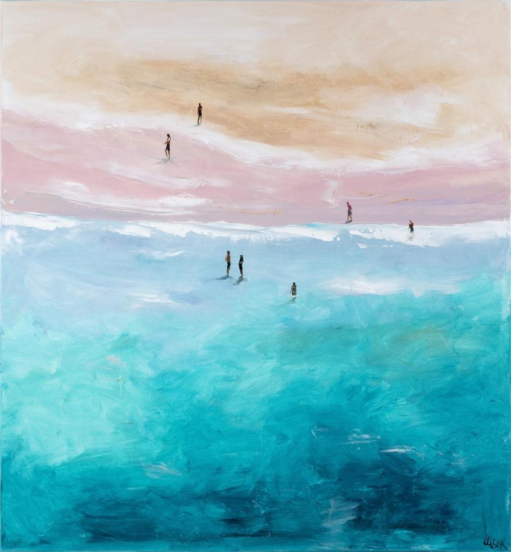 Cheryl Cusick comparable auction result: cheryl cusick a chance meeting 102 x 101 cm