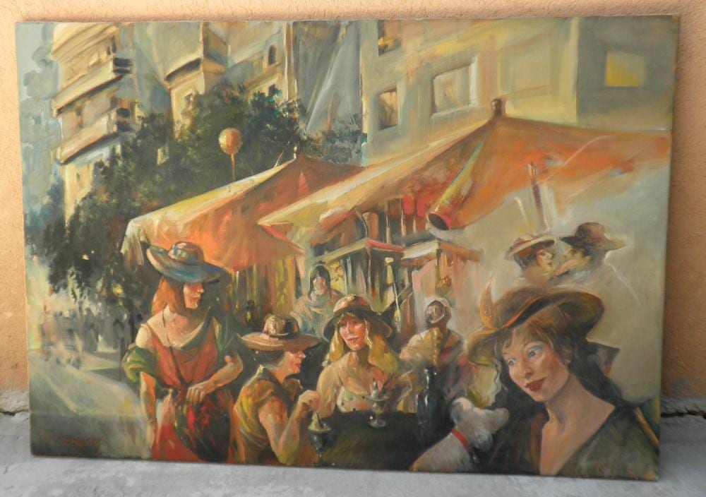 Gretty Rubinstein comparable auction result: gerti rubinstein 1945 2001 drinking milk shake on a spring day