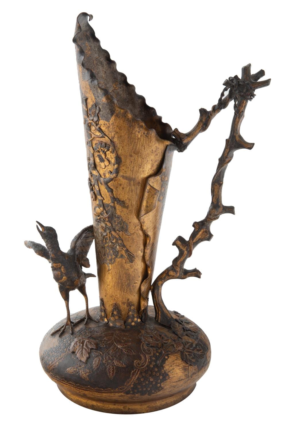 A BRONZE VASE, MEIJI PERIOD (1868-1912) sold by Shapiro Auctions LLC, lot 779 — auction record photograph