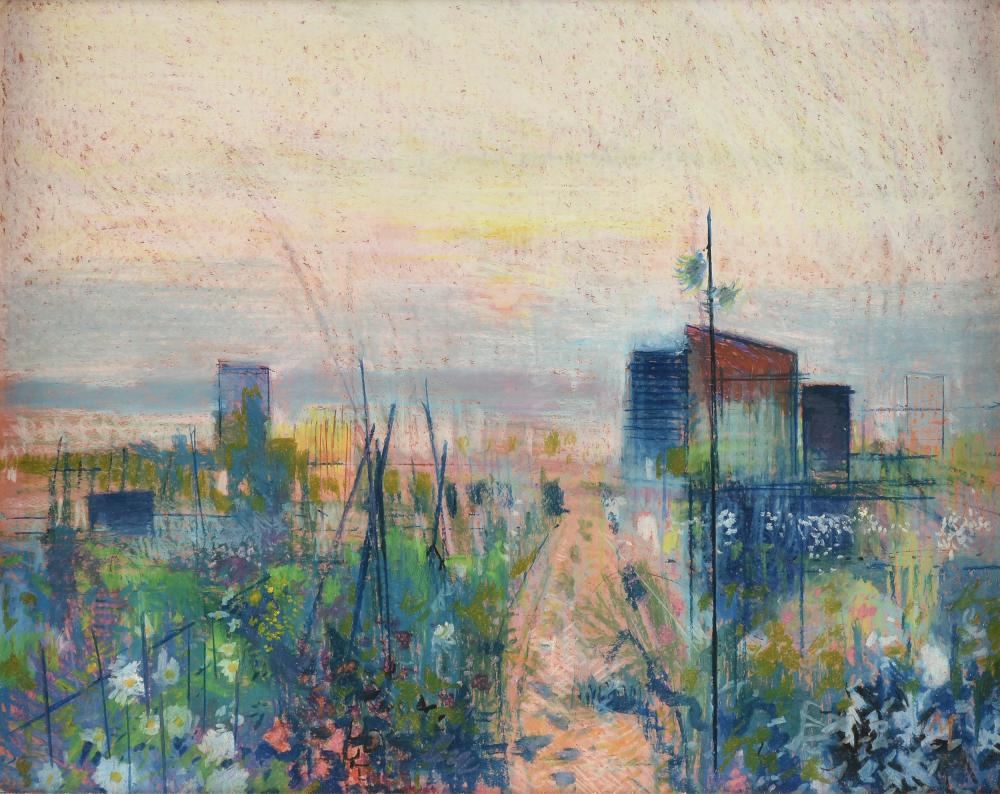 Derek Mynott comparable auction result: derek mynott british 1925 1994 a drawing no 10 autumn allotments third quarter 20th century