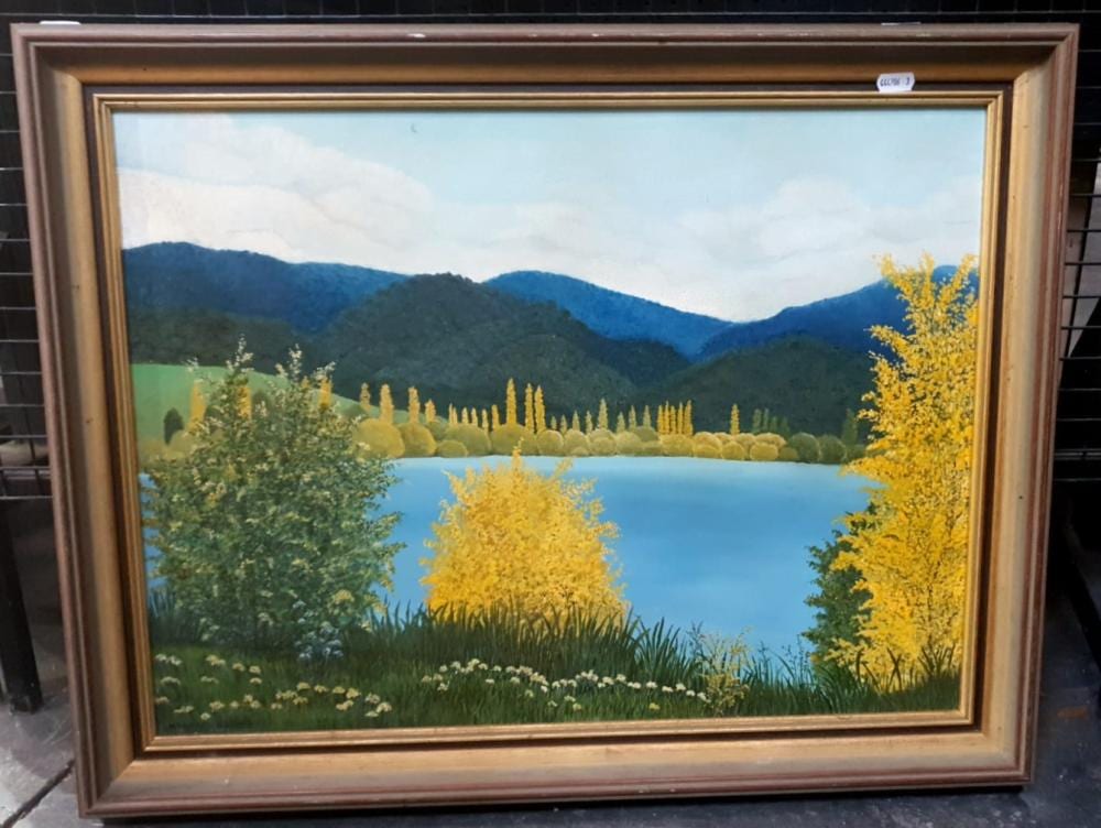 margery dennis 1922 blue and gold oil on canvas on board 56 x 70 cm signed lower left · Lawsons · 2020-10-22 Margery Dennis comparable auction result: margery dennis 1922 blue and gold oil on canvas on board 56 x 70 cm signed lower left