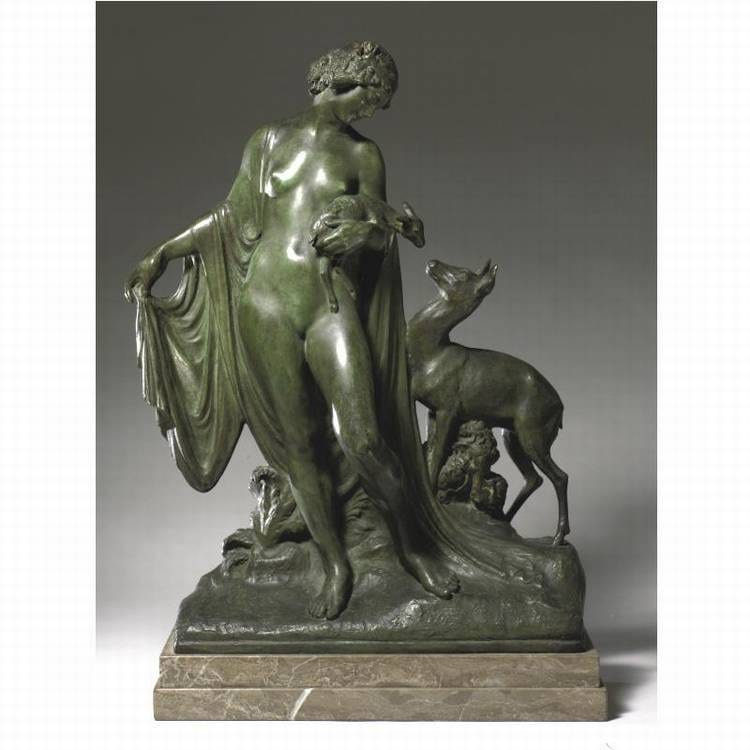 Albin Polasek comparable auction result: albin polasek 1879 1965 forest idyll