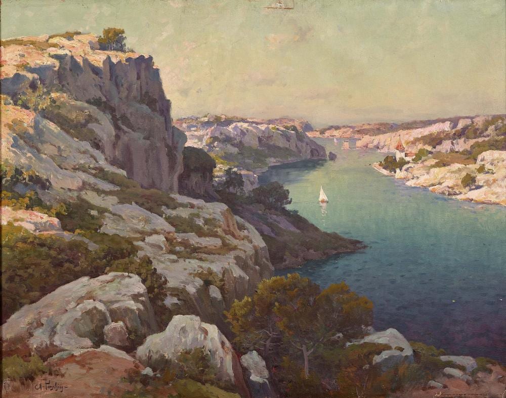 Antoine Ponchin comparable auction result: antoine ponchin 1872 1934 la calanque de port miou cassis